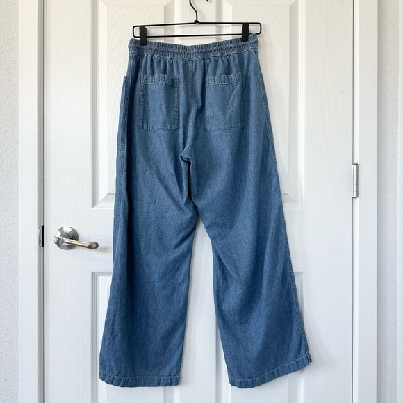 Pact Organic Cotton Chambray Denim Elastic Pants - Picture 5 of 10
